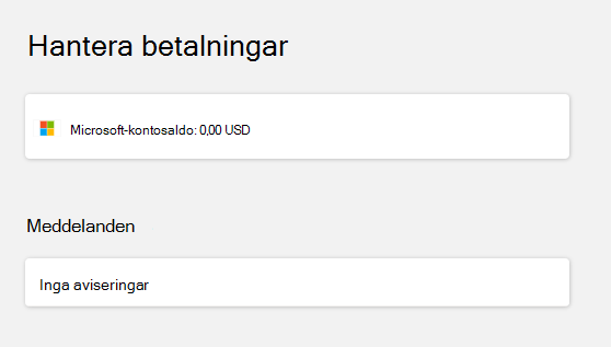 Kontrollera kontosaldot efter inloggningen.