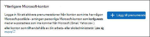 Skärmbild av alternativet Lägg till prenumeration
