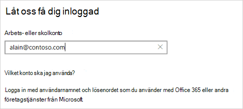Gör att du kan logga in på skärmen
