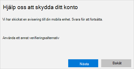 Aviseringsskärm för mobil