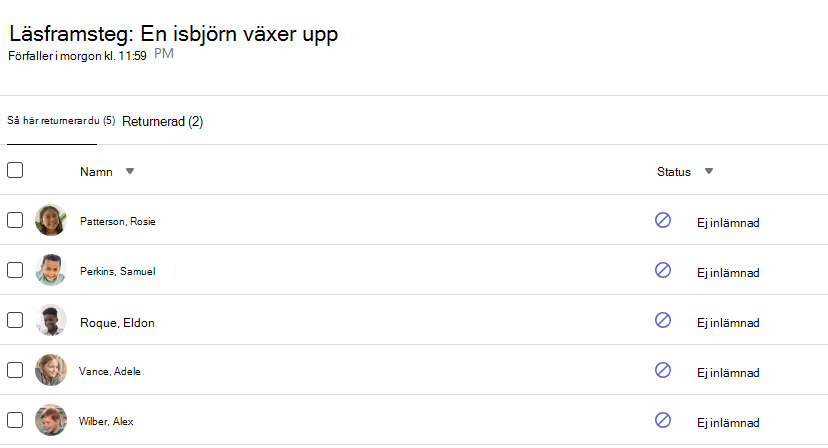 förlopp