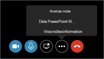 Kommandot Avsluta möte