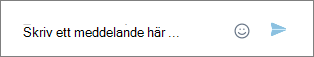 Skriv ditt snabbmeddelande