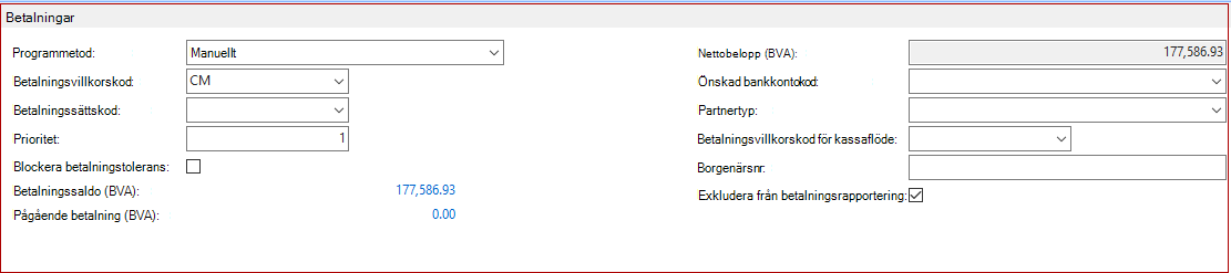 Exkluderande av specifika leverantörer från rapporten