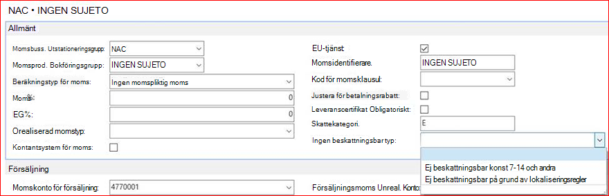 SII-information i momsbokföringsgrupper