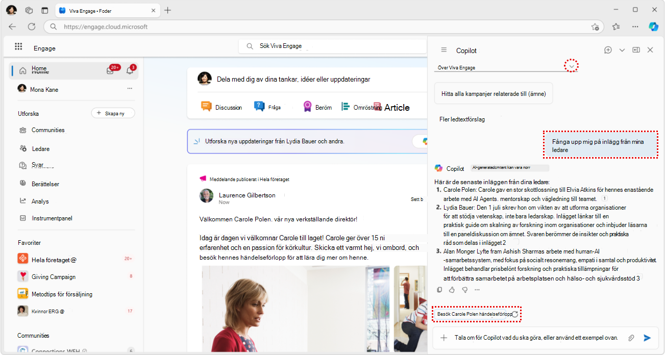 Global sökning och granskning nedåt