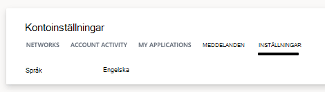 Språkinställningar för Yammer