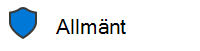 En bild av en allmän känslighetsetikett som visar om ett dokument är skyddat eller inte