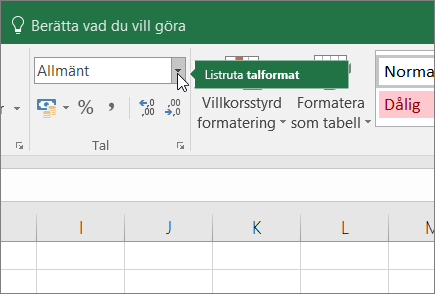 Listrutan Talformat