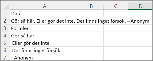 Resultat av exempel 3