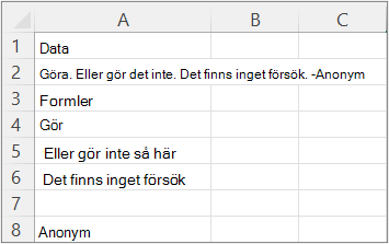 Resultat av exempel 4