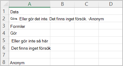 Resultat av exempel 5