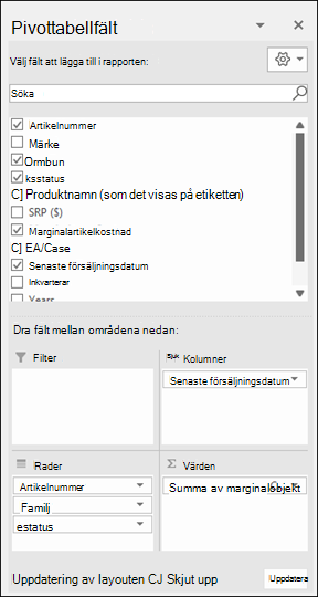 Pivottabell