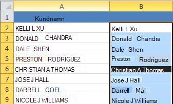 Versal text i ny kolumn (B)