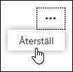 Alternativet Återställ för svarsbaserade frågor