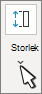 Gruppen Storlek är mindre på små skärmar