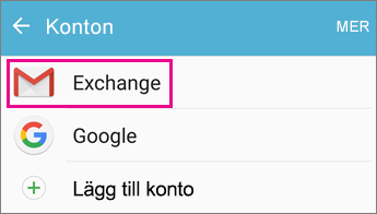 Välj ditt konto