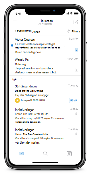 Visar en iPhone-skärm utan hemknapp.