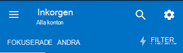Växla till vyn Prioriterad