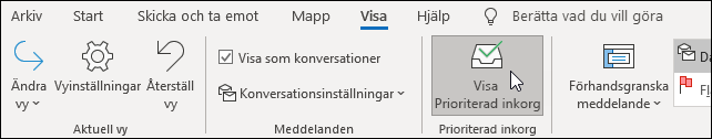 Visa Prioriterad inkorg