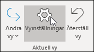 Vyinställningar