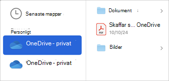 Välj molnlagringskontot och sök efter filer som du vill bifoga i e-postmeddelandet.