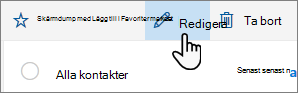 Skärmbild av knappen Redigera kontakta