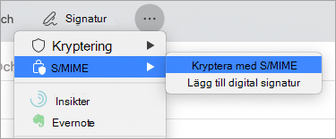 Kryptera med S/MIME