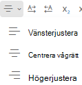 Menyn Justera i Outlook på webben.