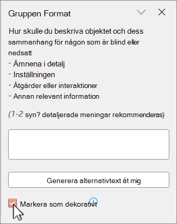 Bild markerad som dekorativ i fönstret alternativ text.