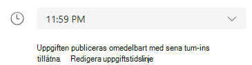 redigera uppgiftstidslinje