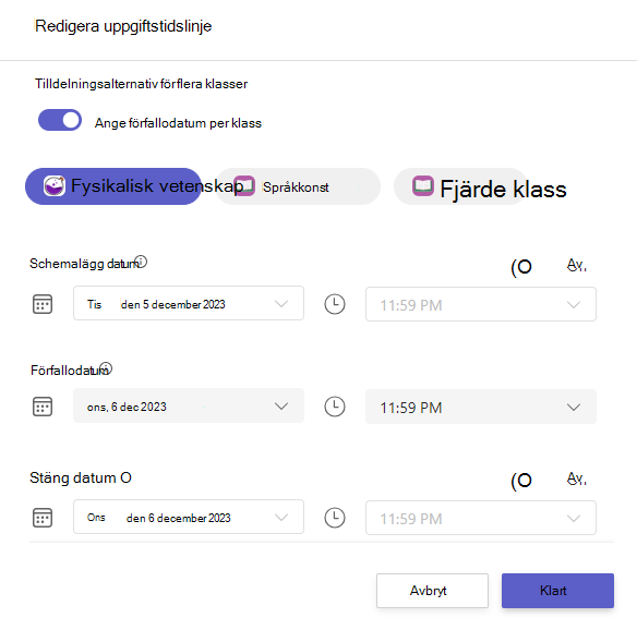 redigera tidslinje