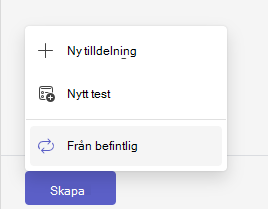 från befintlig