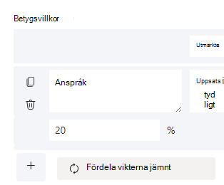viktade punkter