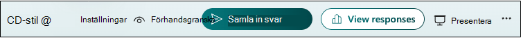 Inställningar för Formulär