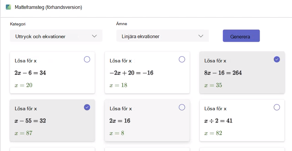 Matematiska framsteg