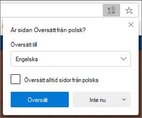 Bekräfta översättningspanelen