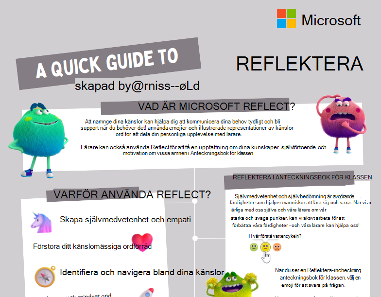 Skärmbild av reflektera.