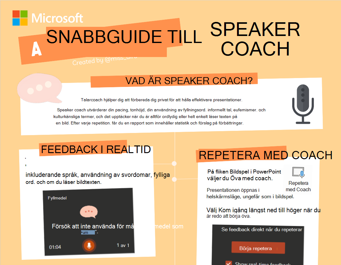 Skärmbild av talcoachen.