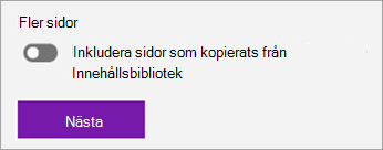Skärmbild av distributionssidan.