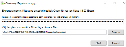 exportera nyckel