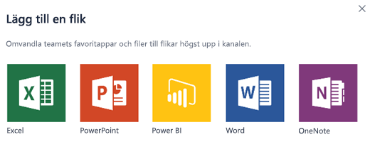 Lägg till flikar