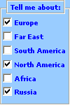 Exempel på en kryssruta i ActiveX
