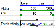 Matrisformel som ger ett enda resultat