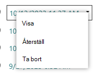 Återställningsalternativ i Excel