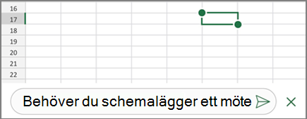 Ange en kommentar och tryck sedan på ikonen för att publicera
