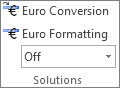 Eurokonvertering och euroformatering