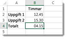 Tillsammans blir tiden över 24 timmar totalt, ett oväntat resultat på 4:15
