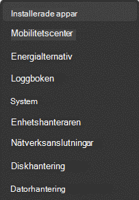 Installerade appar