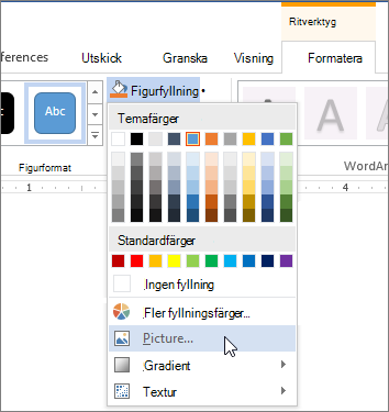 Lägga till en bild som en figurfyllning
